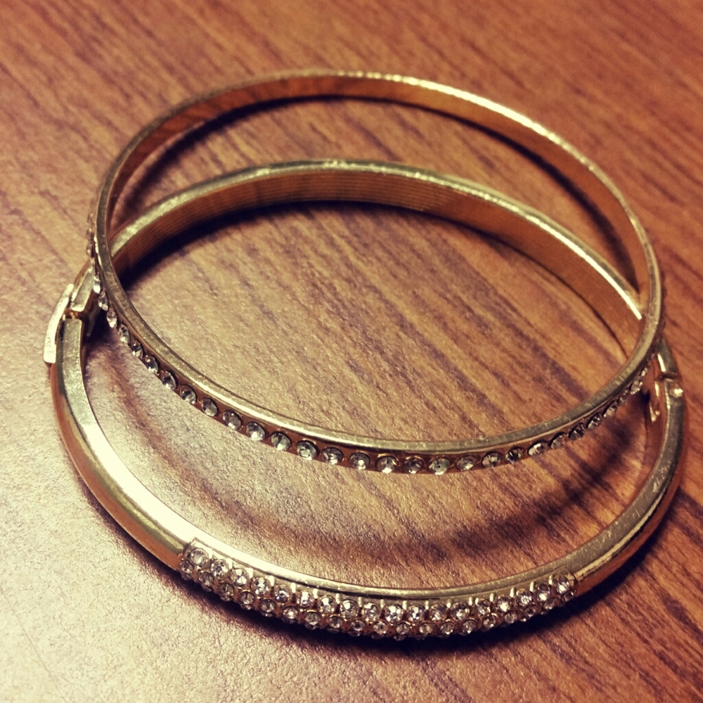 🌟BUY ONE GET ONE🌟 Gold with diamond bracelets